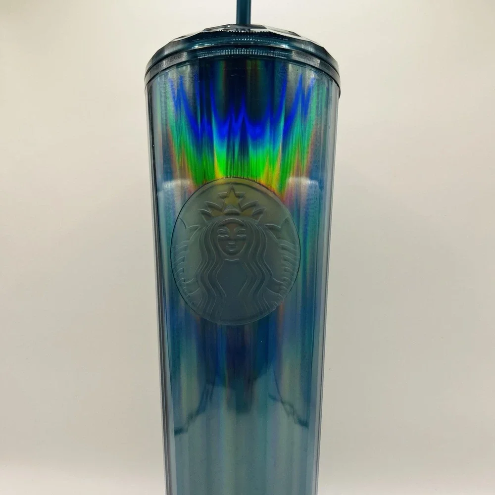 Starbucks Tumbler Ocean Kaleidoscope Venti 24OZ‎ Iridescent Blue